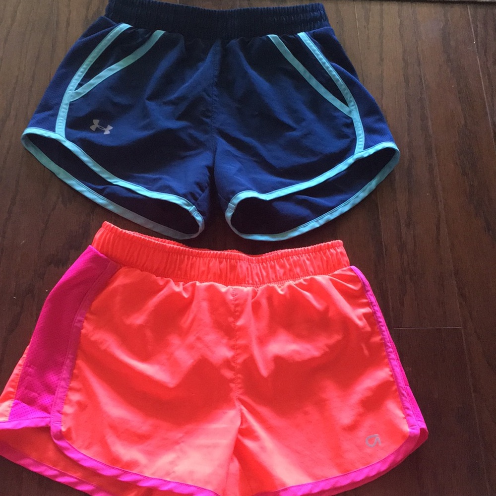 two workout shorts